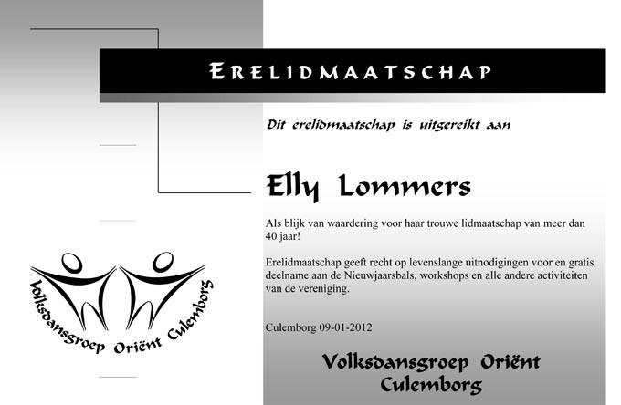  - Certificaat Elly erelid 2